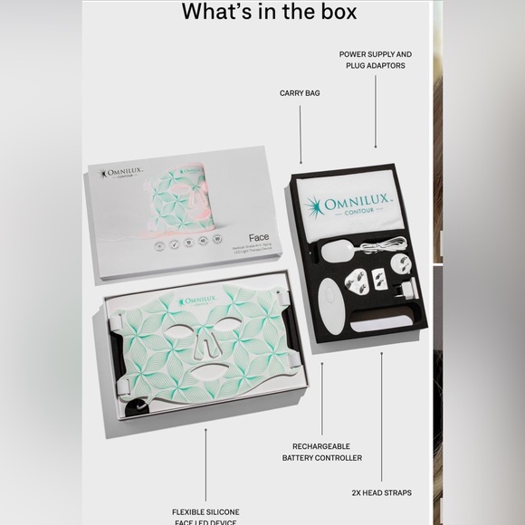 Omnilux face medical-grade LED Light Therapy Mask - Picture 7 of 10